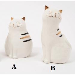 Statuette chat Grumpy en céramique
