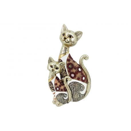 Statuette chat et chaton Loyal Statuette chat et chaton Loyal