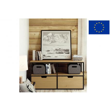 Meuble TV 2 niches 2 tiroirs Meuble TV 2 niches 2 tiroirs