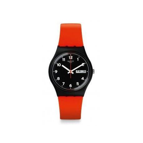 Montre Swatch Gent Rouge et Noire Red Grin