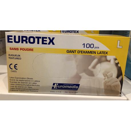 GANTS LATEX EUROTEX TAILLE L GANTS LATEX EUROTEX TAILLE L