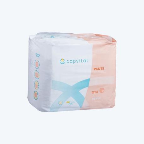 PANTS CAPVITAL /JOUR TAILLE M SACHET DE 14 PANTS CAPVITAL /JOUR TAILLE M SACHET DE 14