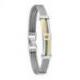 Bracelet Homme Acier et Or 18 Ca JOURDAN