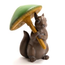 Figurine Écureuil avec champignon