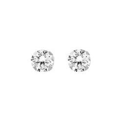 Boucles d'Oreilles Femme Raffinée Argent et Pierre Collection Solitaire