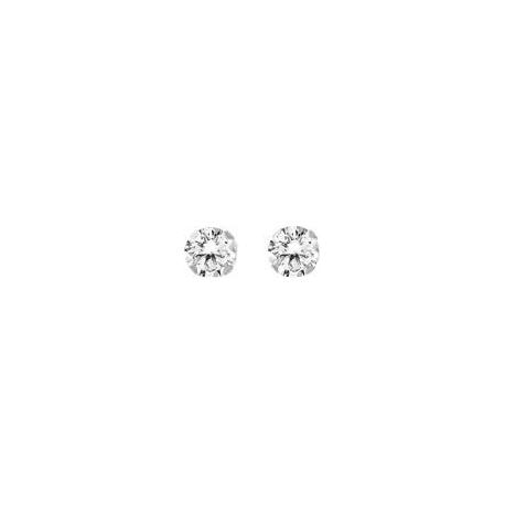 Boucles d'Oreilles Femme Raffinée Argent et Pierre Collection Solitaire