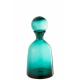 Carafe en verre turquoise