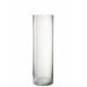 Vase cylindre en verre transparent