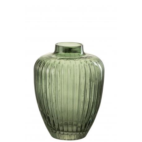 Vase Nadi ligne vert en verre Vase Nadi ligne vert en verre