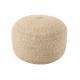 Pouf Miami outdoor naturel et blanc
