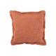 Coussin Franges Coton Terracotta