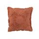 Coussin Franges Coton Terracotta