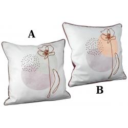 Coussin en tissus One Line Flower