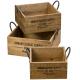 Caisse de rangement en bois et métal Supply