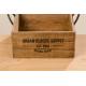 Caisse de rangement en bois et métal Supply