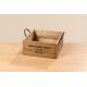Caisse de rangement en bois et métal Supply