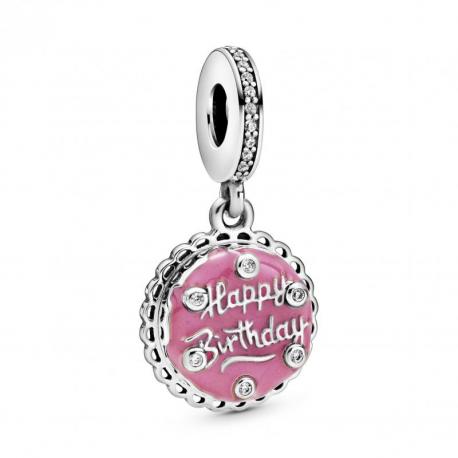 Charm Pendant Gateau d'Anniversaire Rose PANDORA MOMENTS Charm Pendant Gateau d'Anniversaire Rose PANDORA MOMENTS