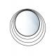 Miroir Cercles en métal noir