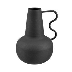 Vase en métal noir Brocca