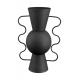 Vase en métal noir Brocca 2 anses