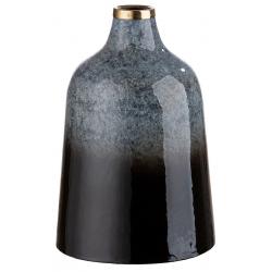 Vase bouteille en métal emmaillé