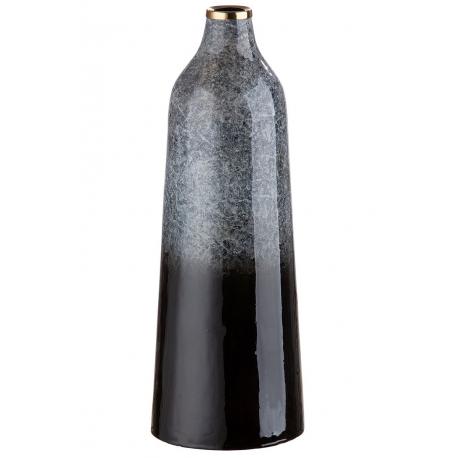Vase bouteille en métal emmaillé M