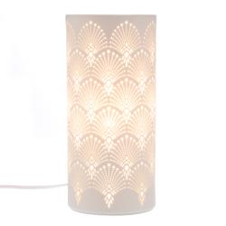 Lampe d'ambiance en porcelaine Tube