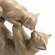 Statuette Chatte et Chaton Bisous