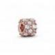 Charm Eclat Rose et Incolore PANDORA MOMENTS