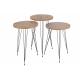 Tables d'appoint ronde bois et métal