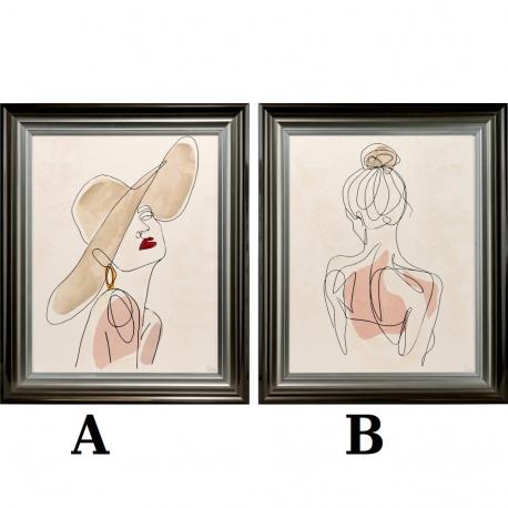 Tableau ligne femme Tableau ligne femme