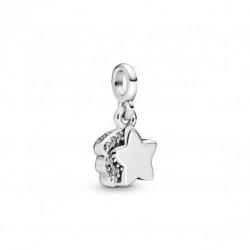 Pandora — Charm Pendant Étoile Filante Argent Oxydes de Zirconium