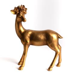 Statuette Biche doré