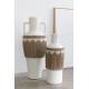 Vase Ethnique avec décore en herbe naturel