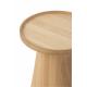 Table basse  ronde en bois naturel