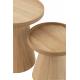 Table basse  ronde en bois naturel