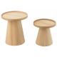Table basse  ronde en bois naturel