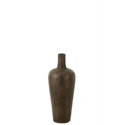 Vase Victor ciment brun S