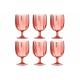 Verre  à vin en plastique Rouge