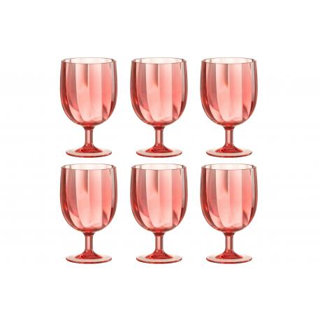 Verre  à vin en plastique Rouge