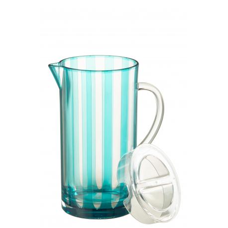 Carafe Mélanie en plastique Bleu