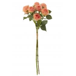 Bouquet de roses artificielle rose saumon