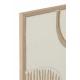Tableau relief Forme blanc et beige