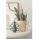 Tableau relief Forme blanc et beige