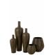 Vase Victor ciment brun L