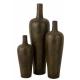 Vase Victor ciment brun L