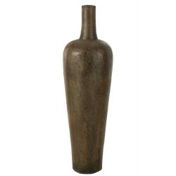 Vase Victor ciment brun L
