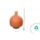 Vase Dame-Jeanne en verre  Terracotta