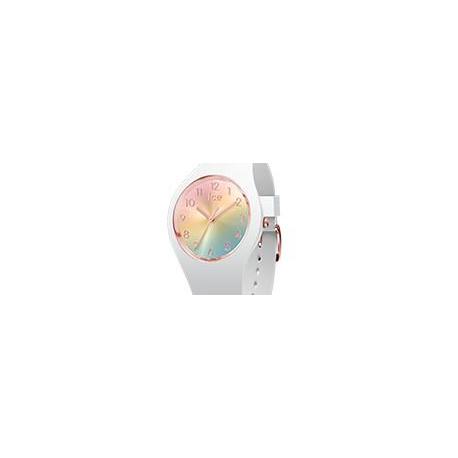 Montre Femme ICE WATCH, ICE Sunset Blanche et Multicolore Taille S Montre Femme ICE WATCH, ICE Sunset Blanche et Multicolore Taille S