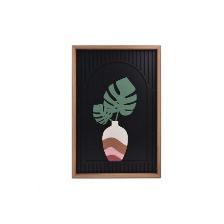 Cadre relief Vase Monstera Cadre relief Vase Monstera